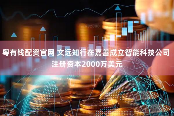 粤有钱配资官网 文远知行在嘉善成立智能科技公司 注册资本2000万美元