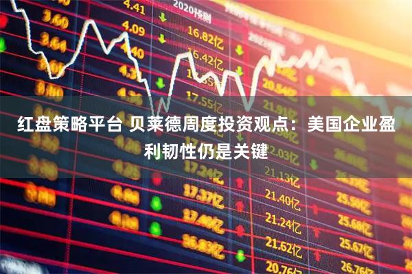 红盘策略平台 贝莱德周度投资观点：美国企业盈利韧性仍是关键