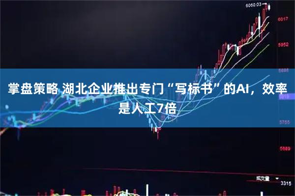 掌盘策略 湖北企业推出专门“写标书”的AI，效率是人工7倍
