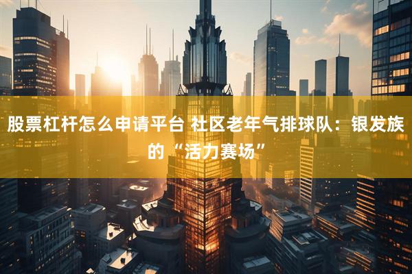 股票杠杆怎么申请平台 社区老年气排球队：银发族的 “活力赛场”